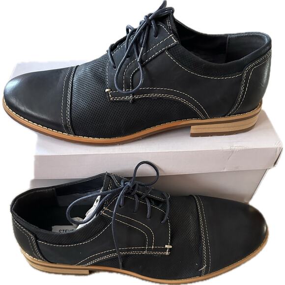 Steve Madden Other - Steve Madden CHAYS Men’s Oxford Shoes – Navy Nubuck – Size 11 New